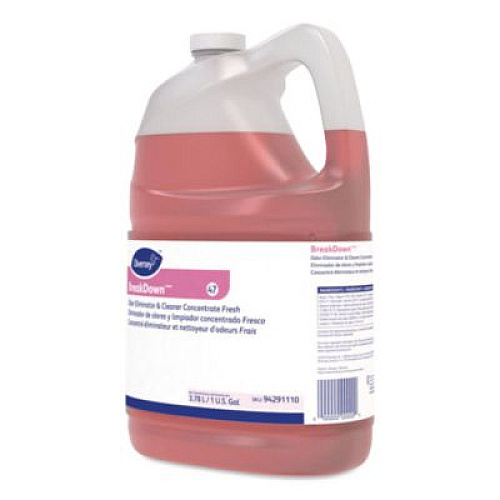 Diversey Breakdown Odor Eliminator, Fresh Scent, Liquid, 1 gal Bottle (94291110)