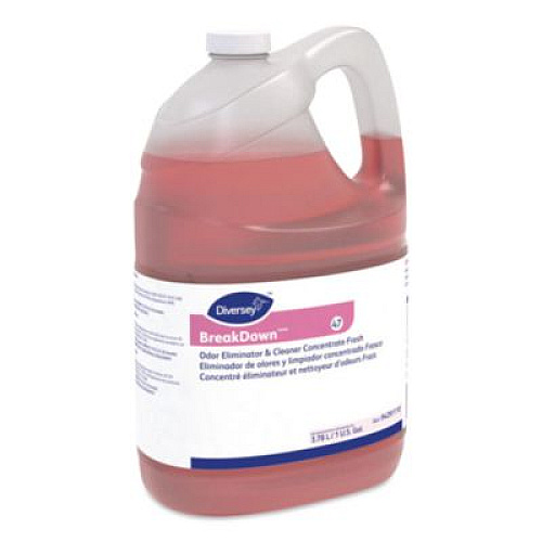 Diversey Breakdown Odor Eliminator, Fresh Scent, Liquid, 1 gal Bottle (94291110)