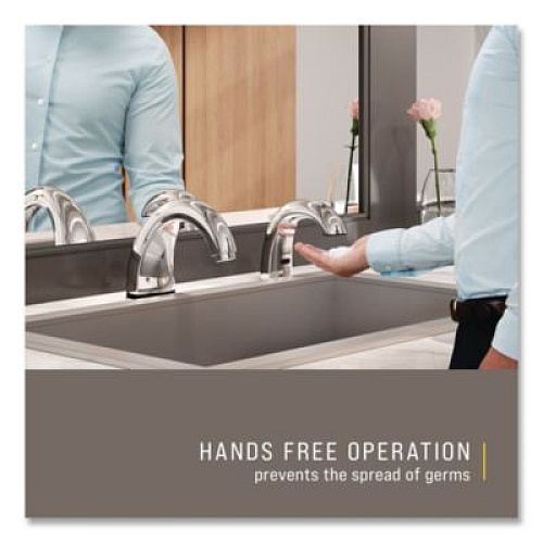 Rubbermaid Commercial One Shot Soap Dispenser - Touch Free, Foam, 800 mL/1,600 mL, 11 x 14 x 3.5, Chrome, 4/Carton (1938171CT)