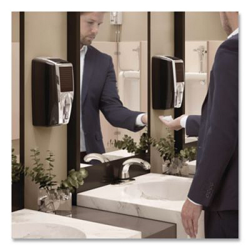 Rubbermaid Commercial AutoFoam with Lumecel Hand Soap Dispenser, 5.51 x 5.51 x 11.22, White/Gray Pearl (1980828)