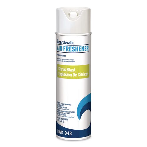 Aerosol Air Freshener, Citrus, 10 oz Aerosol Spray, 6/Carton (943)