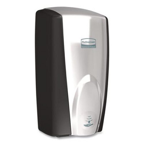 Rubbermaid Commercial AutoFoam Touch-Free Dispenser, 1,100 mL, 5.2 x 5.25 x 10.9, Black/Chrome (750411)