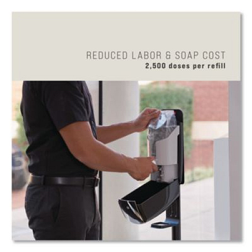 Rubbermaid Commercial AutoFoam Touch-Free Dispenser, 1,100 mL, 5.2 x 5.25 x 10.9, Black/Chrome (750411)