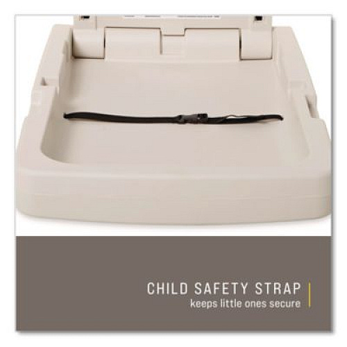 Rubbermaid Commercial Baby Changing Station Vertical, 34.1 x 23, Light Platinum (FG781988LPLA)