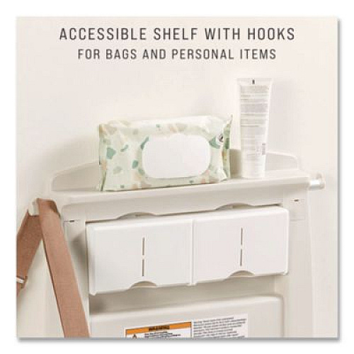 Rubbermaid Commercial Baby Changing Station Vertical, 34.1 x 23, Light Platinum (FG781988LPLA)