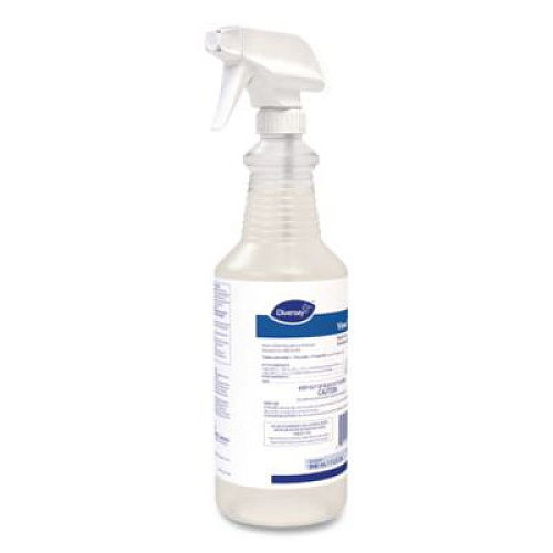 Diversey Virex TB Disinfectant Cleaner, Lemon Scent, Liquid, 32 oz Bottle, 12/Carton (04743)