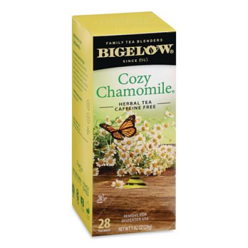 Bigelow Single Flavor Tea, Cozy Chamomile, 28 Bags/Box (00401)