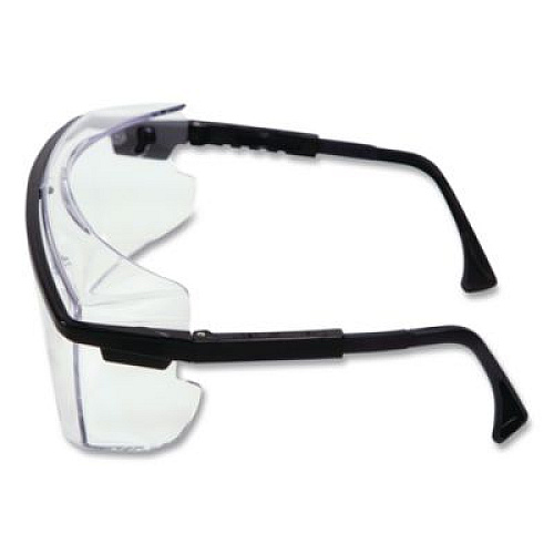 Honeywell Uvex Astrospec OTG 3001 Eyewear S2500C, Black Half Frame OTG, Clear Single Lens