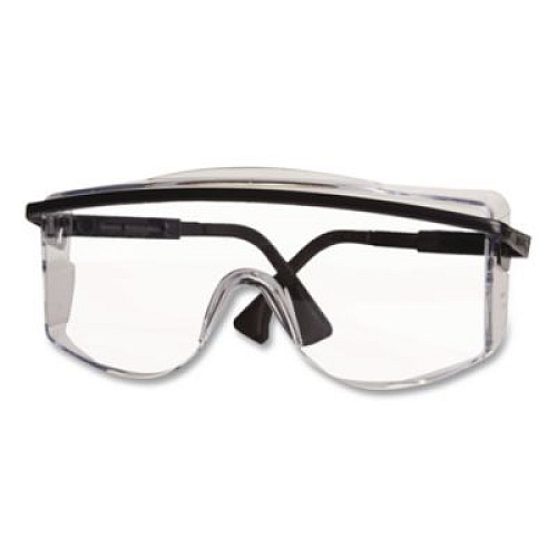 Honeywell Uvex Astrospec OTG 3001 Eyewear S2500C, Black Half Frame OTG, Clear Single Lens