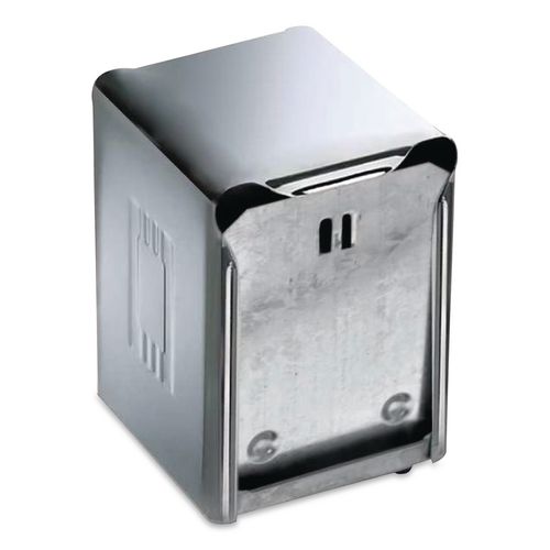 Venue Classic Tabletop Napkin Dispenser, 4.5 x 4.5 x 6, Stainless Steel, 12/Carton (H985XCT)