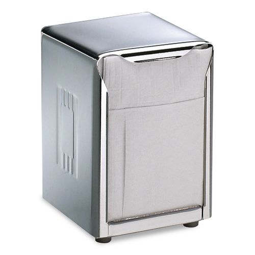 Venue Classic Tabletop Napkin Dispenser, 4.5 x 4.5 x 6, Stainless Steel, 12/Carton (H985XCT)