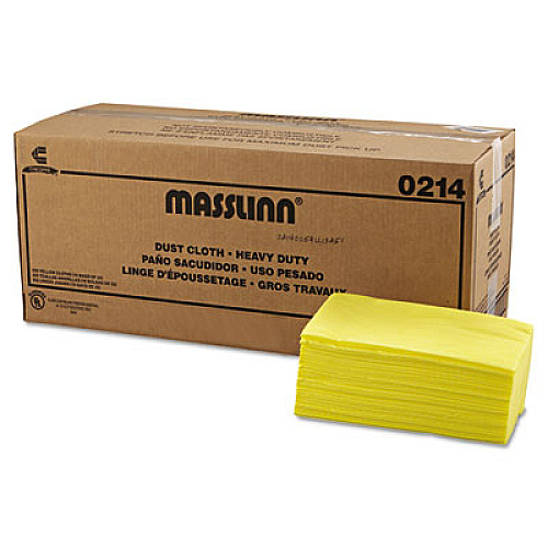 Chix Masslinn Dust Cloths, 1-Ply, 24 x 40, Unscented, Yellow, 25/Bag, 10 Bags/Carton (0214)