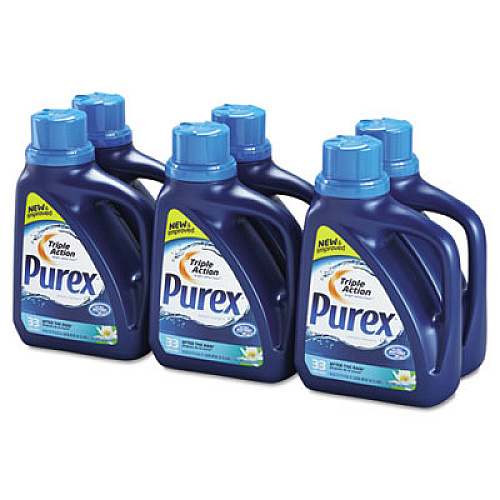 Purex Liquid He Detergent, After The Rain Scent, 50oz Bottle, 6/carton (04789)
