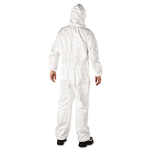 DuPont Tyvek Elastic-Cuff Hooded Coveralls, Hd Polyethylene, White, 2x-Large, 25/carton (TY127S2XL)