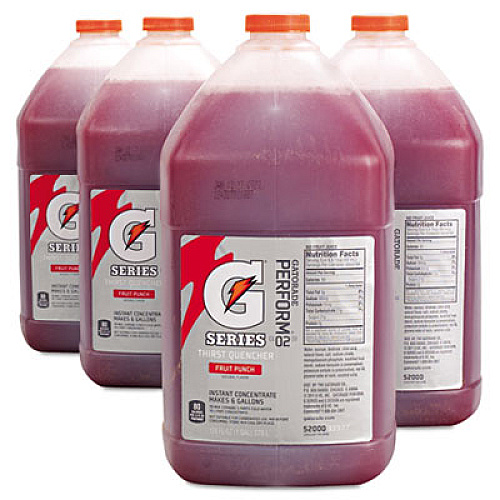 Gatorade Liquid Concentrate, Fruit Punch, One Gallon Jug, 4/Carton (33977)