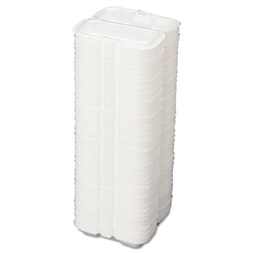 Genpak Foam Hot Dog Container, 7 3/8 X 3 9/16 X 2 1/4, White, 125/bag, 4 Bags/carton (21100)