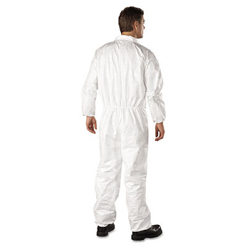 DuPont Tyvek Elastic-Cuff Coveralls, Hd Polyethylene, White, 2x-Large, 25/carton (TY125S2XL)