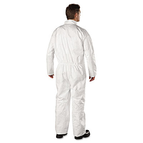 DuPont Tyvek Coveralls, Open Wrist/ankle, Hd Polyethylene, White, 3x-Large, 25/carton (TY120S3XL)