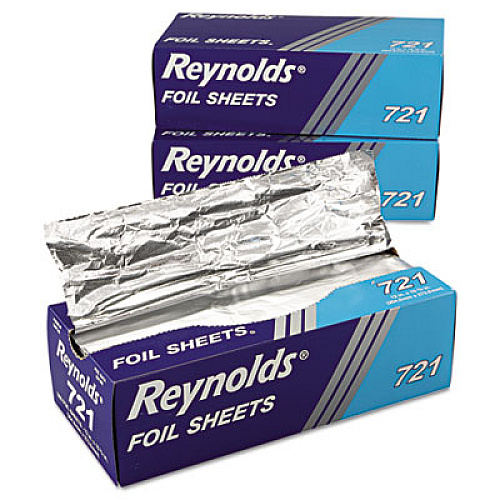 Reynolds Wrap Interfolded Aluminum Foil Sheets, 10.75 x 12, 500/Box, 6 Boxes/Carton (721)