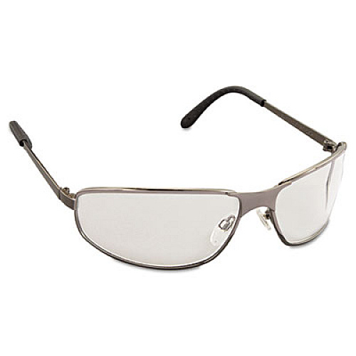 Honeywell Uvex Tomcat Safety Glasses, Gun Metal Frame, Clear Lens (S2450)