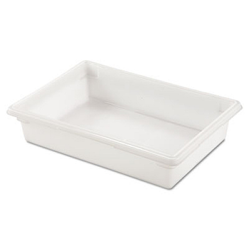 Rubbermaid Commercial Food/Tote Boxes, 8.5 gal, 26 x 18 x 6, White, Plastic (3508WHI)
