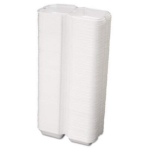 Genpak SN227 Snap It Hinged-Lid Foam Food Container