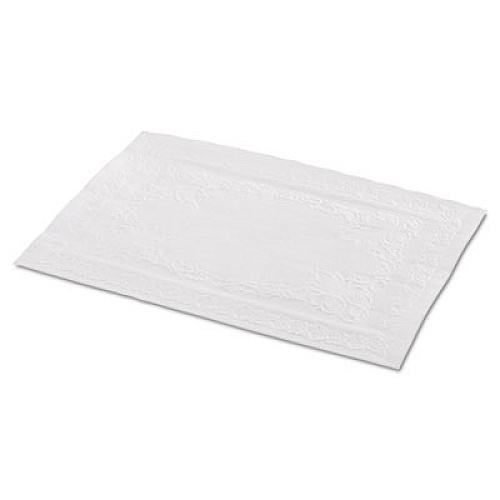 Hoffmaster Placemats with Embossed Surface, Straight Edges, 14" x 10", White, 1,000/Carton (601SE1014)