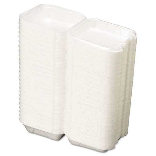 Genpak Snap It Foam Container, 8 1/4 X 8 X 3, White, 100/bag, 2 Bags/carton (SN240)