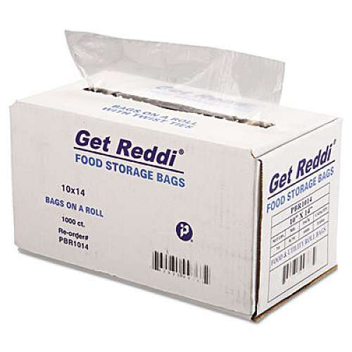 Inteplast Group Food Bags, 10" x 14", Clear, 1,000/Carton (PBR1014)
