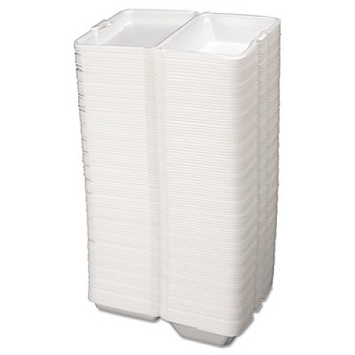 Genpak Foam Carryout Containers, 9 1/5 X 6 1/2 X 3, White, 100/bag, 2 Bags/carton (20500)