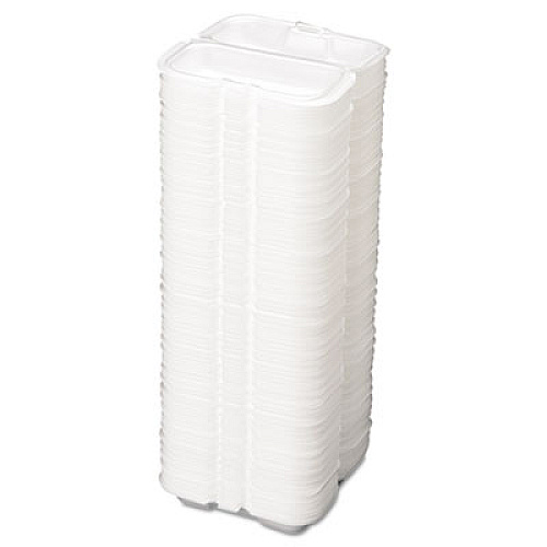 Genpak Foam Hot Dog Container, 7 3/8 X 3 9/16 X 2 1/4, White, 125/bag, 4 Bags/carton (21100)