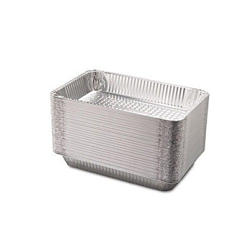 HFA Aluminum Steam Table Pans, Full-Size Deep, 65 Gauge, 3.19" Deep, 12.19 x 20.75, 50/Carton (201970)