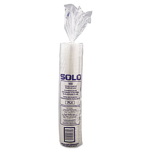 Dart PORTION/SOUFFLE CUP LIDS, FITS 3.25-9 OZ CUPS, CLEAR, 125/SLEEVE, 20 SLEEVES/CARTON (PL4N)