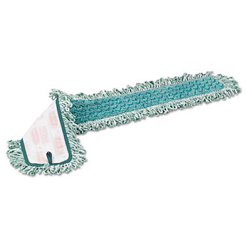 Rubbermaid Commercial HYGEN HYGEN Dry Dusting Mop Heads with Fringe, 36", Microfiber, Green (Q438)
