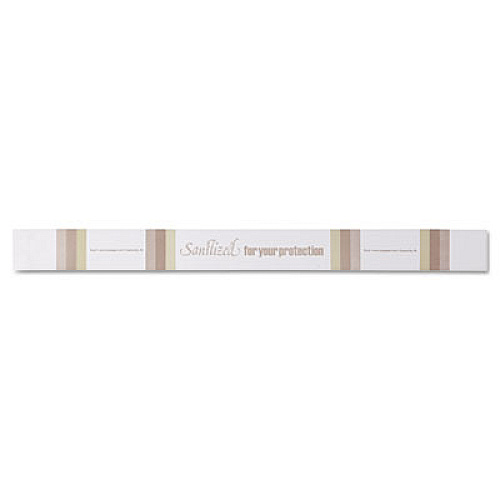AmerCareRoyal Toilet Seat Bands, Brown/White, 2,000/Carton (RHM3)