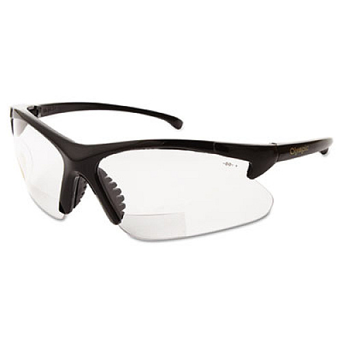 Smith & Wesson V60 30-06* Safety Reader Eyewear, 1.5+ Diopter, Black Half Frame, Clear Dual Lens (19878)