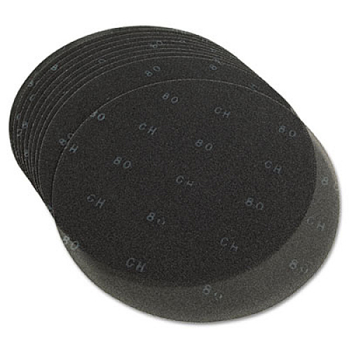 Boardwalk Sanding Screens, 20" Diameter, 80 Grit, Black, 10/Carton (BWK50208010)