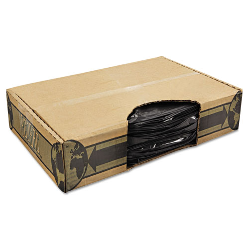 FlexSol LOW DENSITY ECONOMY ECOSAC, 45 GAL, 1 MIL, 40" X 48", BLACK, 100/CARTON (ECO48H)