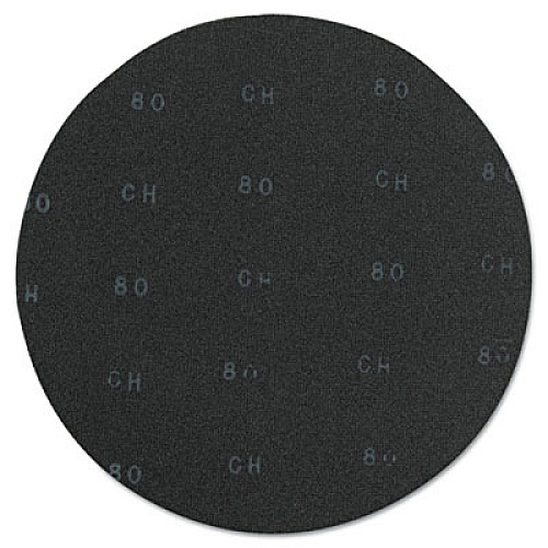 Boardwalk Sanding Screens, 20" Diameter, 80 Grit, Black, 10/Carton (BWK50208010)