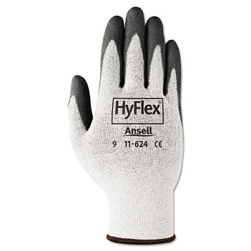 AnsellPro Hyflex Dyneema Cut-Protection Gloves, Gray, Size 10, 12 Pairs (1162410)