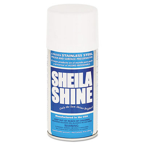 Sheila Shine Stainless Steel Cleaner and Polish, 10 oz Aerosol Spray, 12/Carton (1CT)