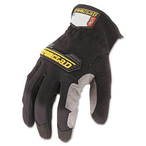 Ironclad Workforce Gloves, EN388: 3121, Large, Gray/Black, Pair (WFG04L)