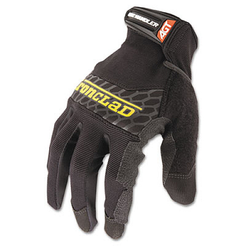 Ironclad Box Handler Gloves, EN388: 3131, 9" Long, Large, Black, Pair (BHG04L)