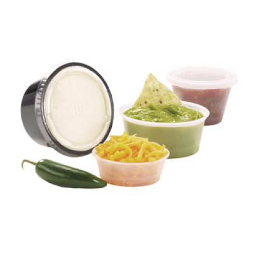 Fabri-Kal Portion Cups, 2 oz, Plastic, Clear, 250/Sleeve, 10 Sleeves/Carton (PC200)
