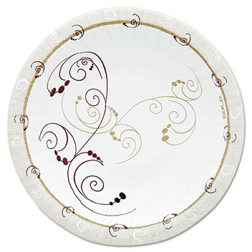 Dart Symphony Paper Dinnerware, Heavyweight Bowl, 12 oz, Tan, 125/Pack, 8 Packs/Carton (HB12J8001CT)