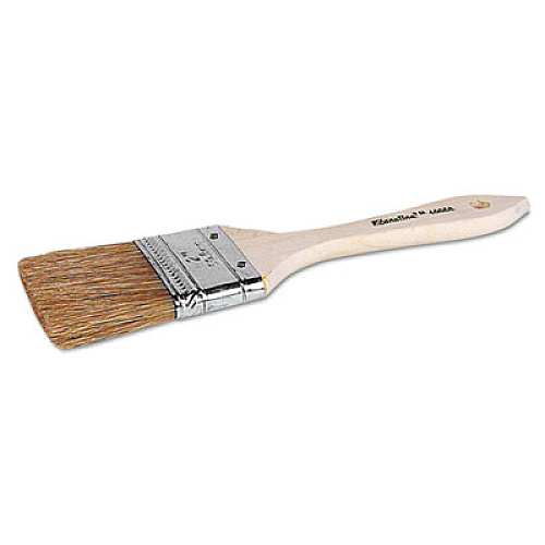 Weiler Eco-1 Disposable Chip And Oil Brush, White, 1" Hog Bristle, Wood (40066)