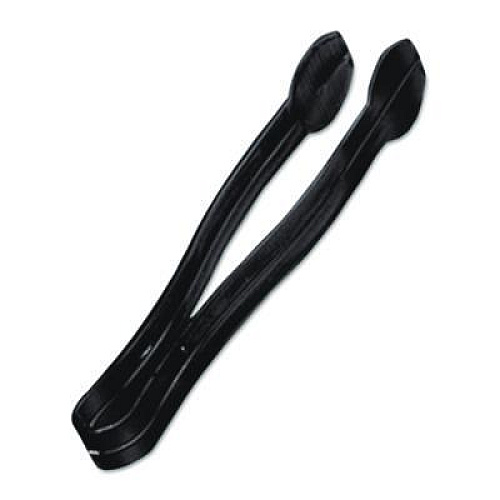 WNA Caterline Tongs, Plastic, 9", Black, 48/Carton (A7TSBL)
