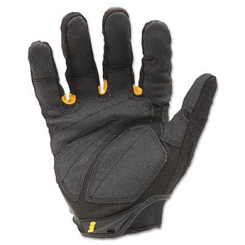 Ironclad SuperDuty Gloves, EN388: 4132, 12" Long, X-Large, Black/Yellow, Pair (SDG205XL)