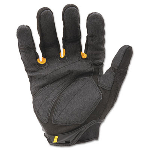 Ironclad SuperDuty Gloves, EN388: 4132, 12" Long, Large, Black/Yellow, Pair (SDG204L)
