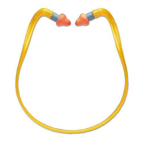 Howard Leight by Honeywell Qb2hyg Banded Multi-Use Earplugs, 25nrr, Orange Band/orange Plug, 10/box